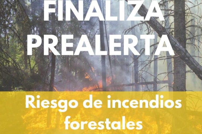 FINALIZA PREALERTA POR RIESGO DE INCENDIOS FORESTALES 12-11-24