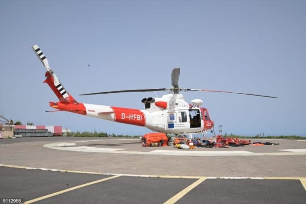 Helicóptero del GES del Gobierno de Canarias