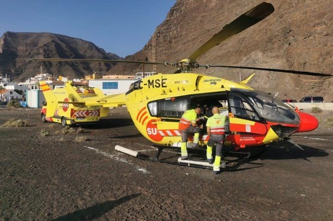 PARAPENTISTA HERIDO GRAVE EN VALLE GRAN REY 29-11-24