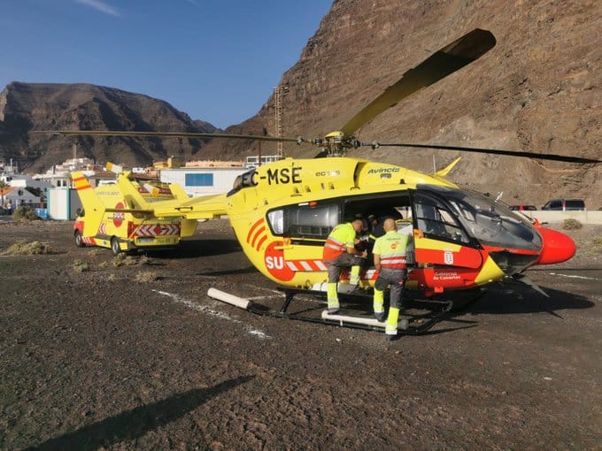 PARAPENTISTA HERIDO GRAVE EN VALLE GRAN REY 29-11-24