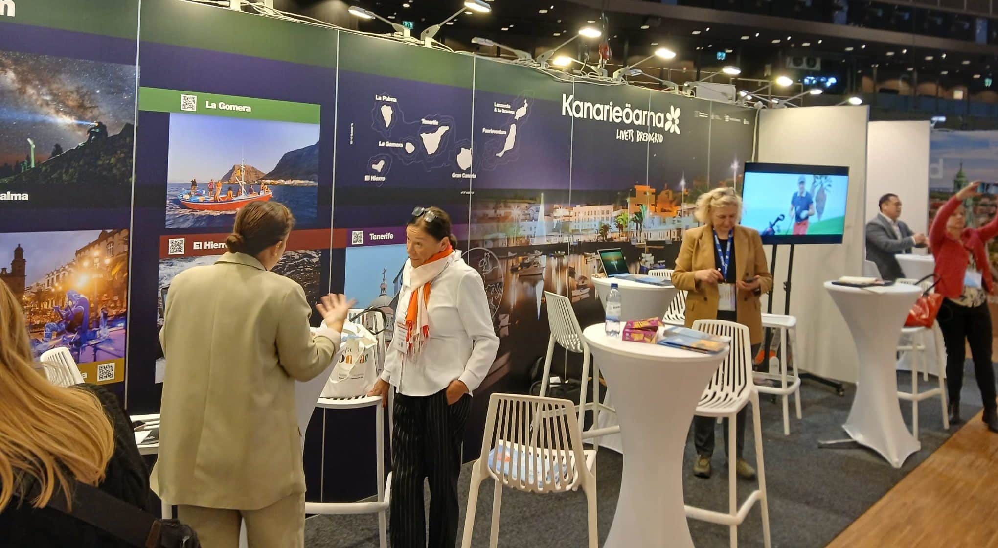031224 Espacio de trabajo y reuniones de Islas Canarias en la Travel News Market de Estocolmo (1)