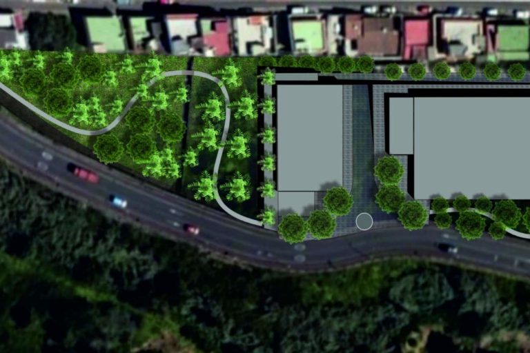07_ diseño futuro del complejo sociosanitario de Tacoronte, con Centro de Salud y residencia