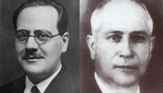 Juan Negrín y Luis Rodríguez Figueroa