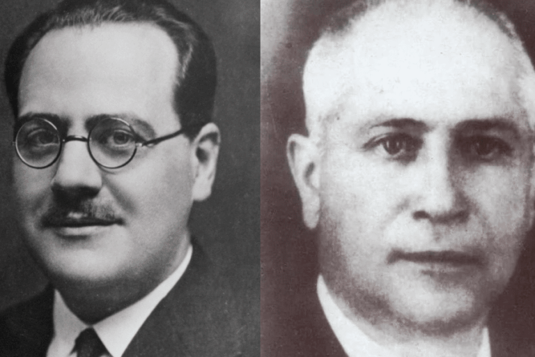 Juan Negrín y Luis Rodríguez Figueroa