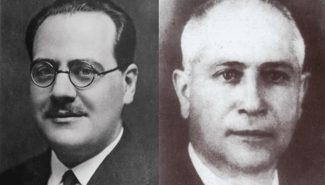 Juan Negrín y Luis Rodríguez Figueroa