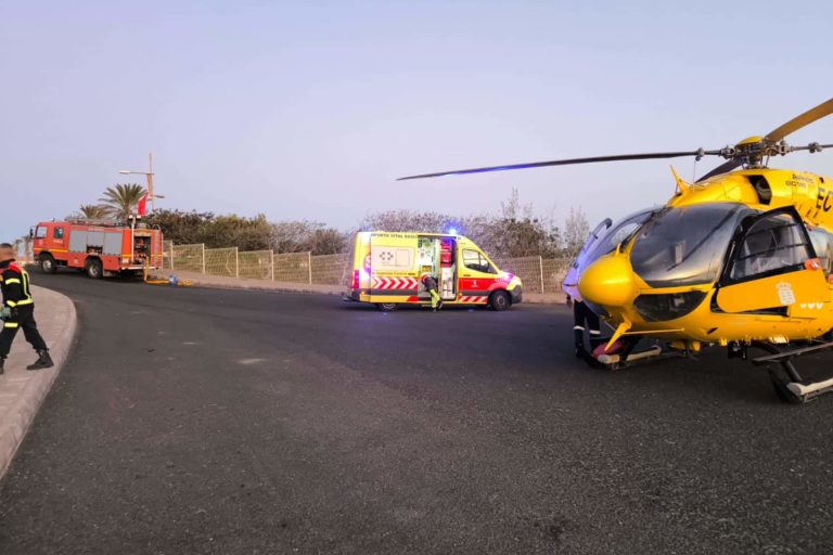 MUJER HERIDA GRAVE TRAS SUFRIR UN ACCIDENTE EN PÁJARA-FUERTEVENTURA 30-12-24