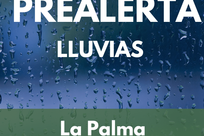 PREALERTA POR LLUVIAS EN LA PALMA 24-12-24