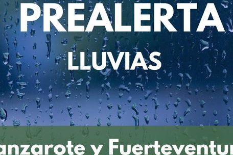 PREALERTA POR LLUVIAS EN LANZAROTE Y FUERTEVENTURA 20-12-24