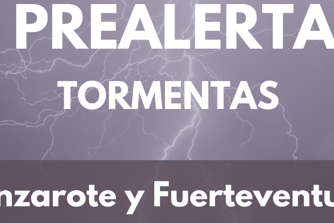 PREALERTA POR TORMENTAS EN LANZAROTE Y FUERTEVENTURA 21-12-24