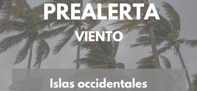 PREALERTA POR VIENTO EN ISLAS OCCIDENTALES DE CANARIAS 20-12-24