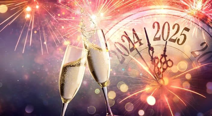 2025,New,Year,Celebration,-,Champagne,And,Clock,For,Countdown