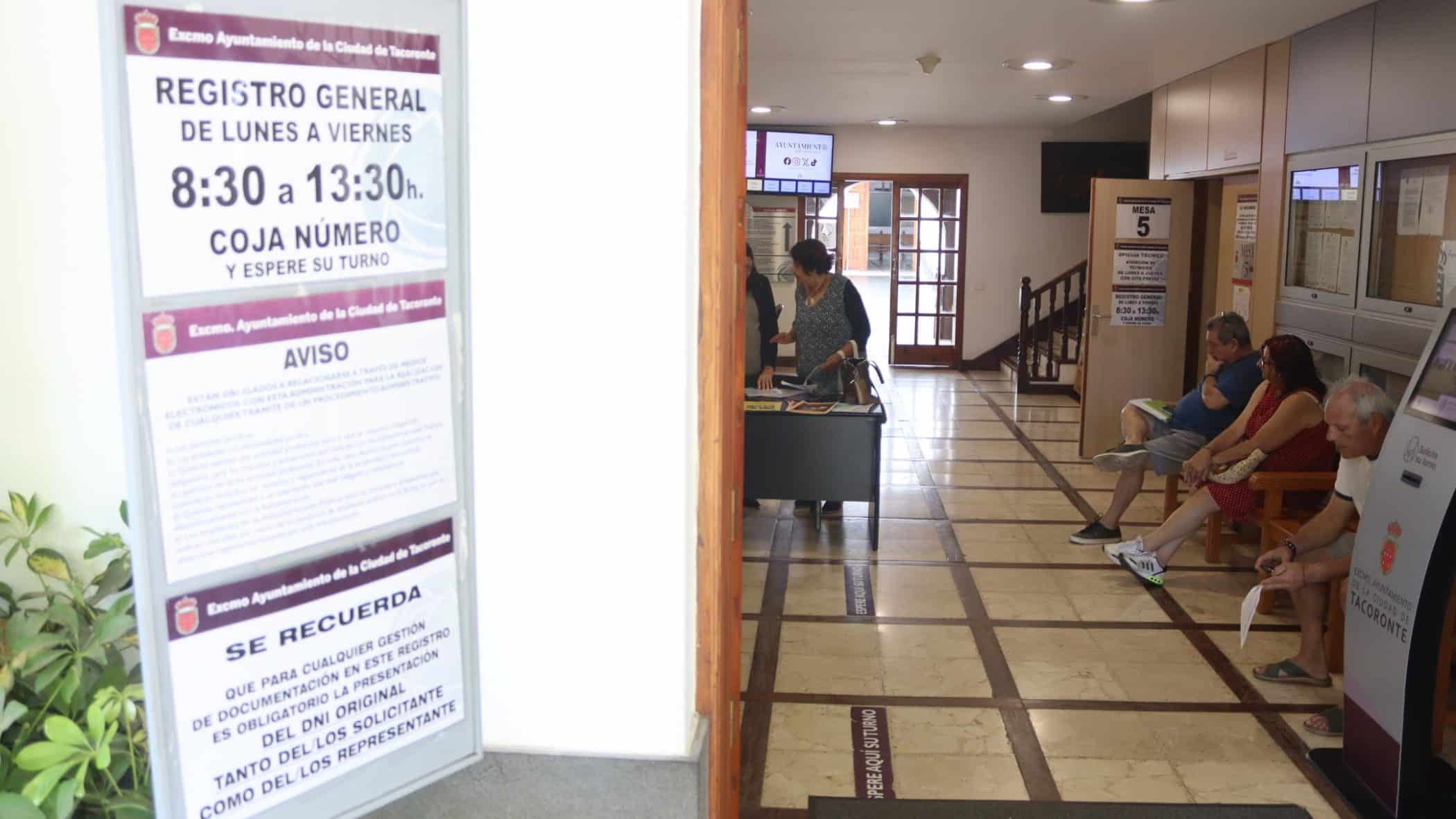 entrada AYUNTAMIENTO TACORONTE