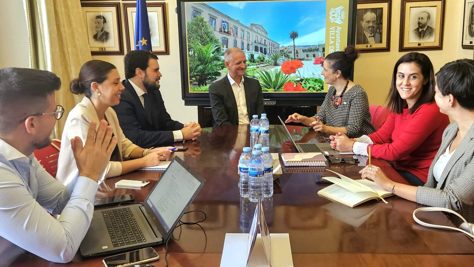 reunión con la ULL y ayuntamientos del Valle en La Orotava