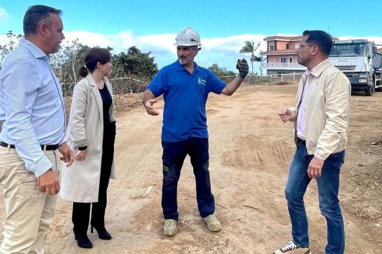 140125 Visita inicio obra Polideportivo La Siega