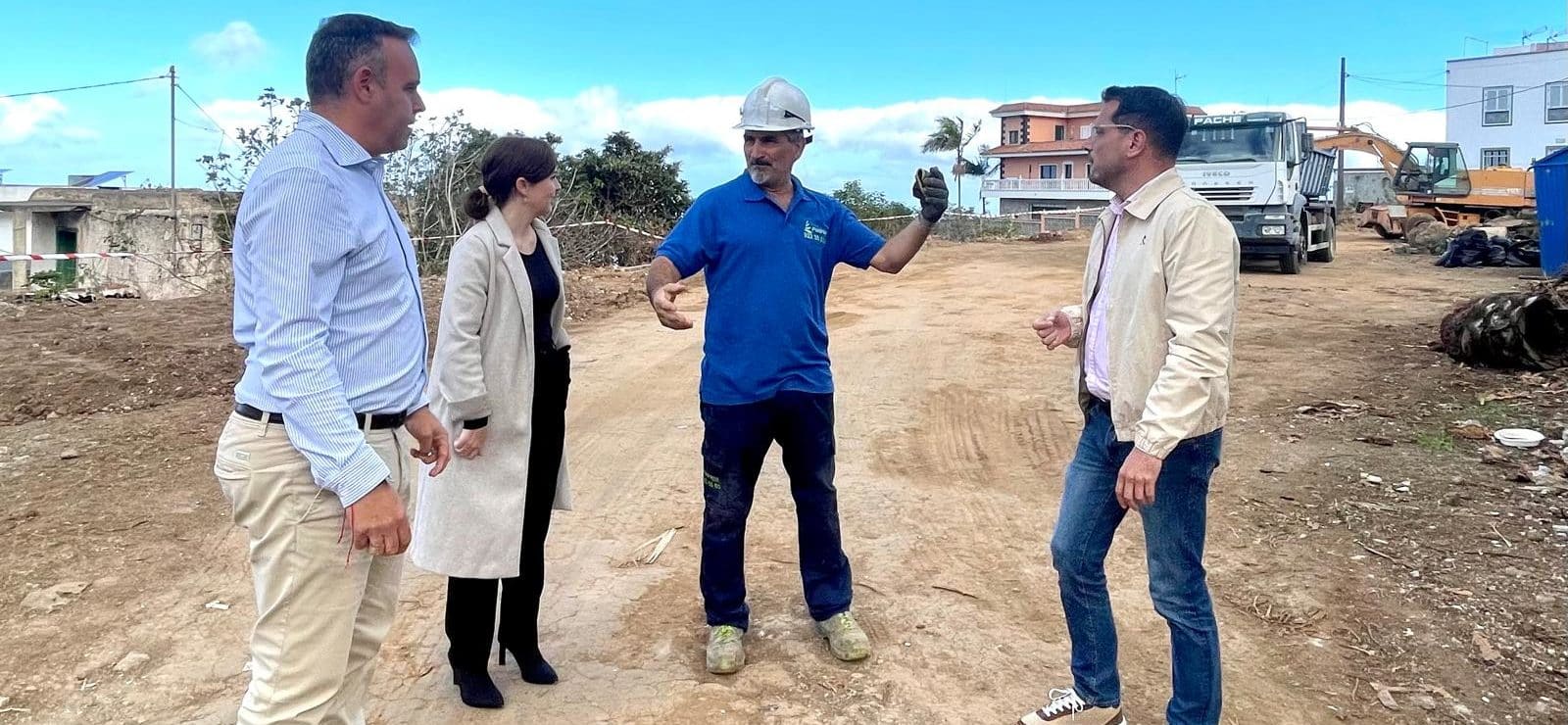 140125 Visita inicio obra Polideportivo La Siega