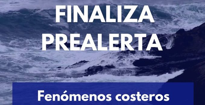 FINALIZA LA PREALERTA POR FENÓMENOS COSTEROS EN CANARIAS 17-1-25