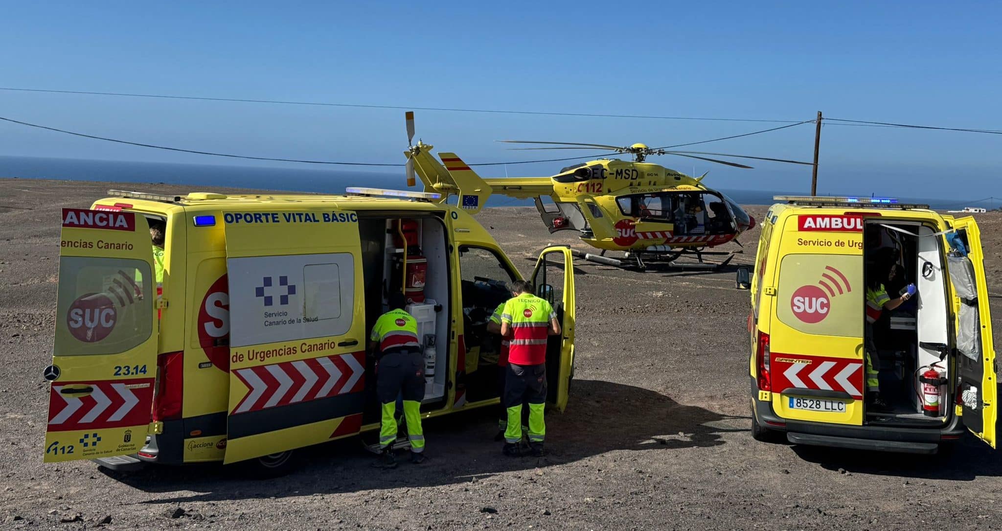 HOMBRE HERIDO EN ESTADO GRAVE TRAS UN ACCIDENTE EN PÁJARA1 12-1-25