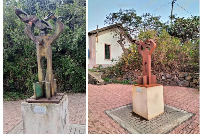 Hombre_Arbol_Tejina_antes_después_restauración
