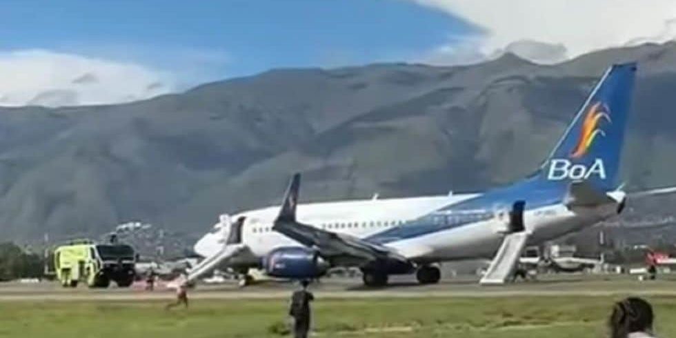 INCIDENTE EN COCHABAMBA CON UN AVI