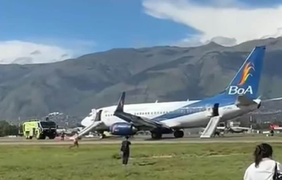 INCIDENTE EN COCHABAMBA CON UN AVI