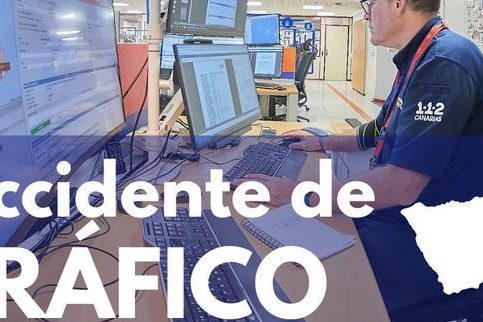 MUJER HERIDA EN UN ACCIDENTE EN LA TF-5 EN LA ROTONDA DE PADRE ANCHIETA 23-1-25