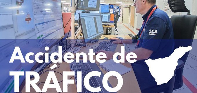 MUJER HERIDA EN UN ACCIDENTE EN LA TF-5 EN LA ROTONDA DE PADRE ANCHIETA 23-1-25