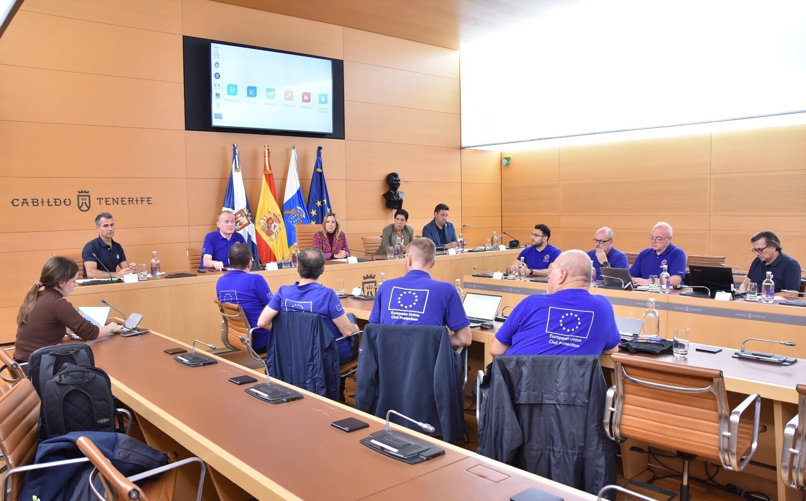 Reunión UE-Simulacro Garachico