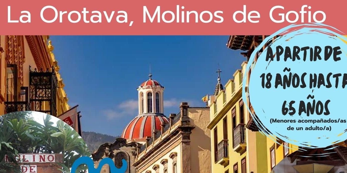 Ruta guiada molinos la Orotava 1 de febrero