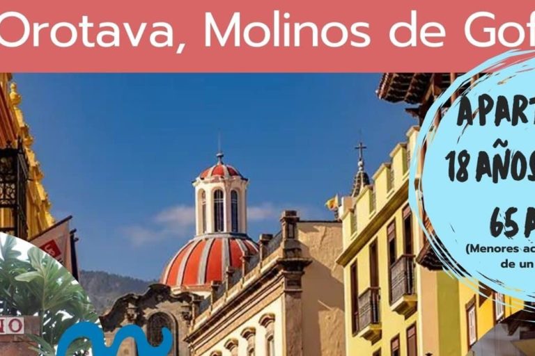 Ruta guiada molinos la Orotava 1 de febrero