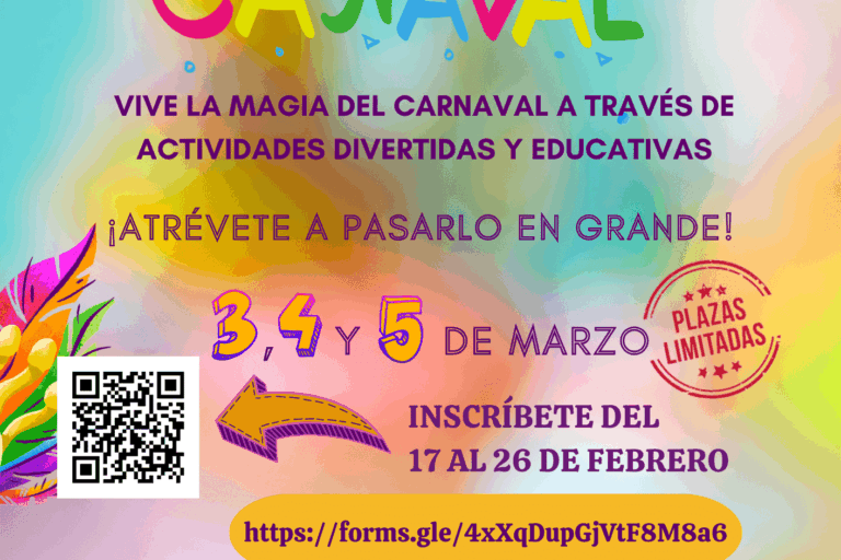 CARTEL CAMPAMENTO CARNAVAL 2025 CEIP TAMAIMO