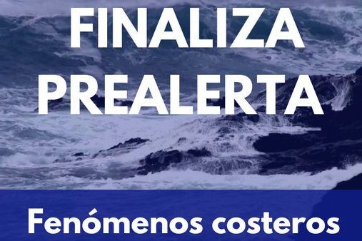 FINALIZA LA PREALERTA POR FENÓMENOS COSTEROS EN CANARIAS 25-2-25