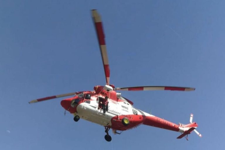 HELICÓPTERO DEL GES ASISTE A UNA SENDERISTA HERIDA EN LA PALMA 6-2-25