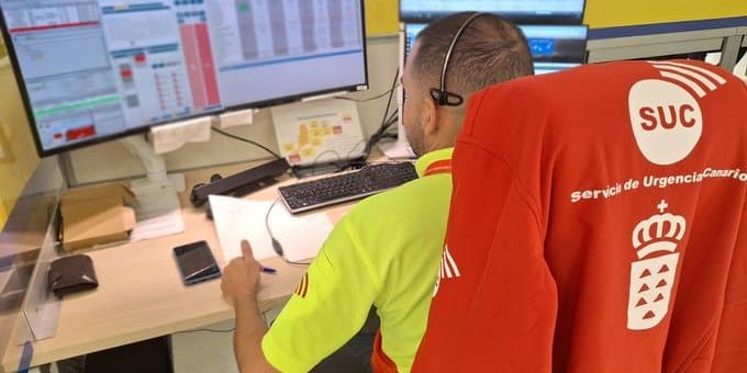 MUJER HERIDA EN UN ACCIDENTE DE TRÁFICO EN SANTA BRÍGIDA 26-2-25