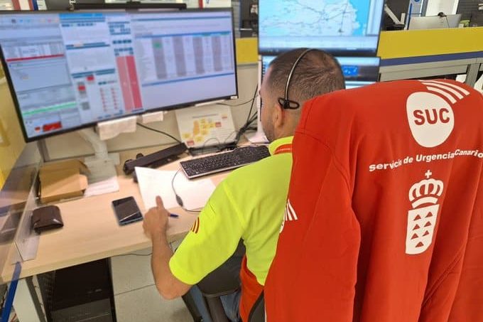 MUJER HERIDA EN UN ACCIDENTE DE TRÁFICO EN SANTA BRÍGIDA 26-2-25