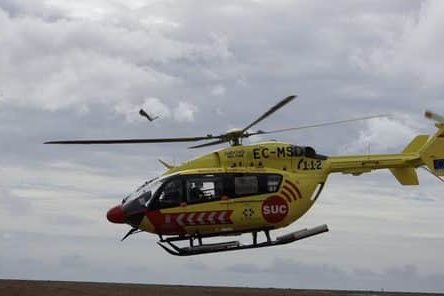 MUJER HERIDA GRAVE EN LA COLISIÓN ENTRE UNA MOTO Y UN COCHE-TEJEDA 9-2-25