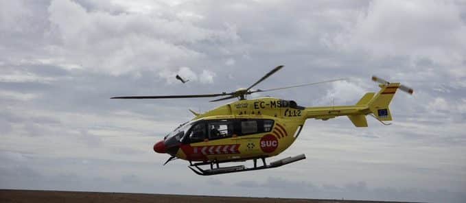 MUJER HERIDA GRAVE EN LA COLISIÓN ENTRE UNA MOTO Y UN COCHE-TEJEDA 9-2-25