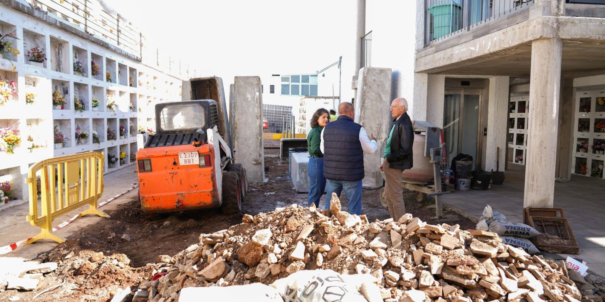 Obras en el cementerio municipal de Santa Úrsula
