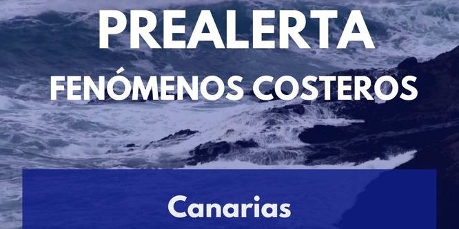 PREALERTA POR FENÓMENOS COSTEROS EN CANARIAS 19-2-25