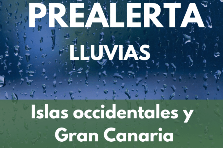 PREALERTA POR LLUVIAS EN CANARIAS 28-2-25