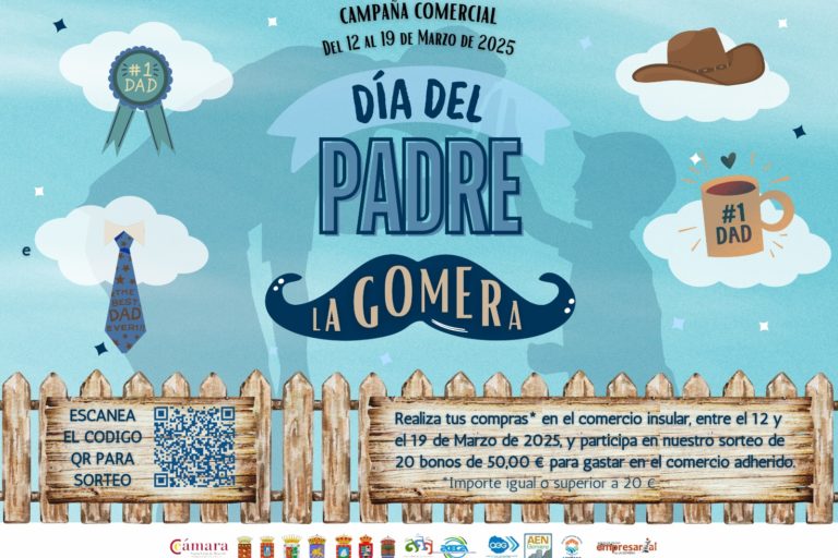 100325 Cartel de la campaña comercial con motivo del día del Padre en La Gomera
