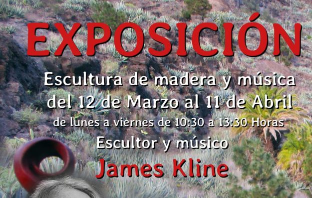 110325 Cartel de la nueva exposición de James Kline en la Casa Colón de La Gomera (1)