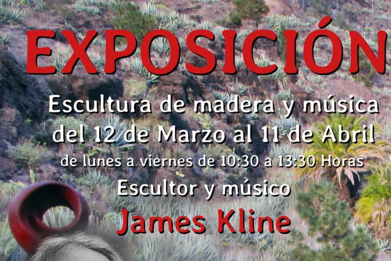 110325 Cartel de la nueva exposición de James Kline en la Casa Colón de La Gomera (1)