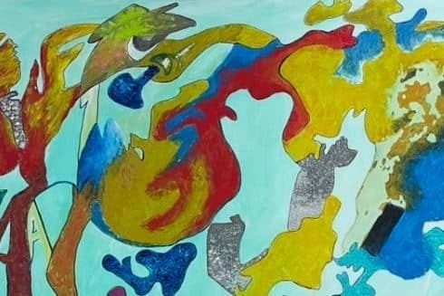 200325 Cartel de la exposición Relevancia Artística de Macu Rodríguez, en La Gomera