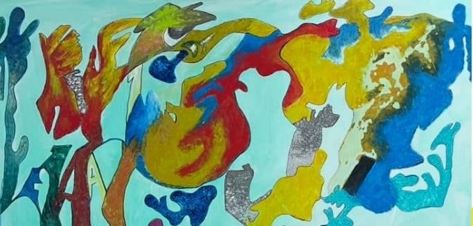 200325 Cartel de la exposición Relevancia Artística de Macu Rodríguez, en La Gomera