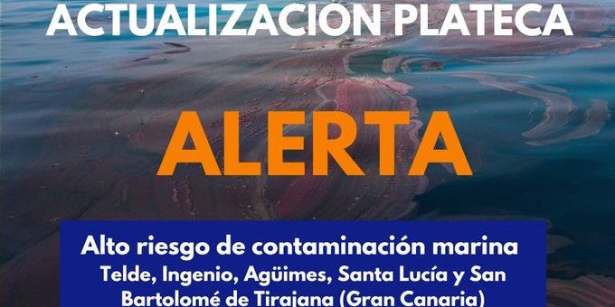 ACTUALIZACIÓN PLATECA DE LA ALERTA POR ALTO RIESGO DE CONTAMINACIÓN MARINA 13-3-25