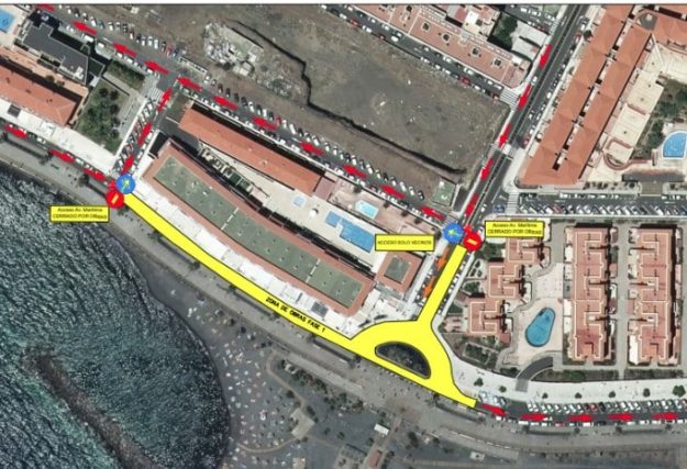 Avenida Marítima cierre