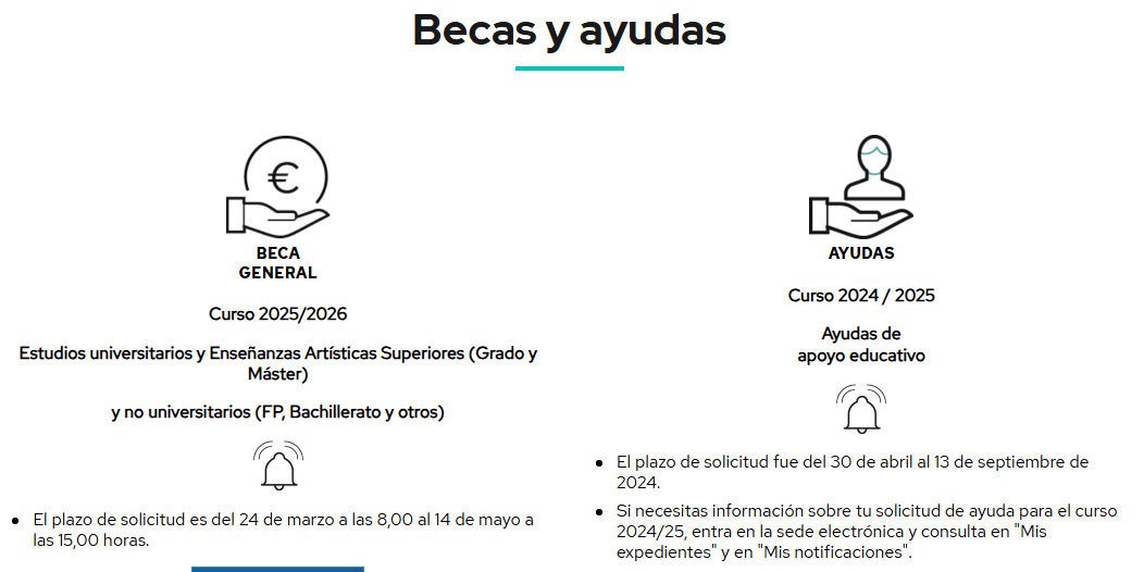 CANDELARIA OFRECE AYUDA PARA LA SOLICITUD DE BECAS GENERALES-CURSO 25-26
