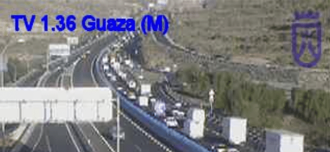 COLISIÓN EN LA TF-1 GUAZA-ARONA 21-3-25