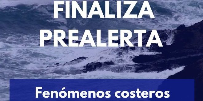 FINALIZA PREALERTA POR FENÓMENOS COSTEROS EN CANARIAS 15-3-25