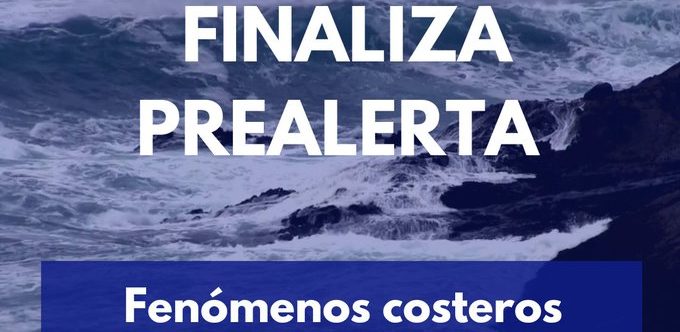 FINALIZA PREALERTA POR FENÓMENOS COSTEROS EN CANARIAS 25-3-25